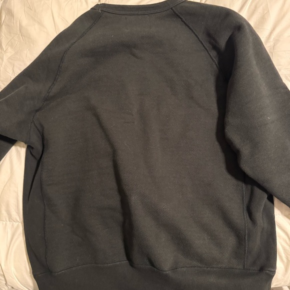 Wonder Looper Pullover Crewneck - Double Heavyweight French Terry Sumi Black XL - Picture 4 of 6